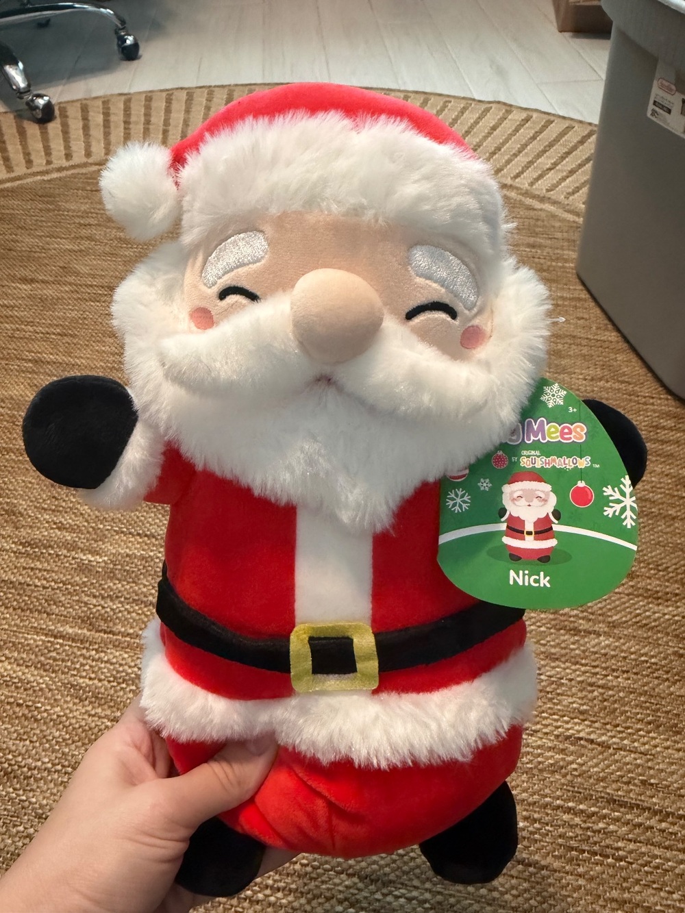 Squishmallows HugMees Nick Santa Plush NWT